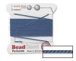 Griffin Silk Beading Cord Size 6, Aqua Turquoise Blue