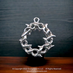 Sterling Silver Crown of Thorns Charm