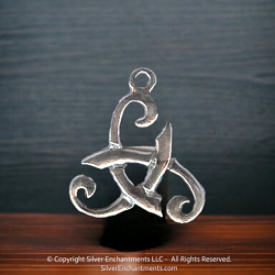 Sterling Silver Celtic Triskele Pendant