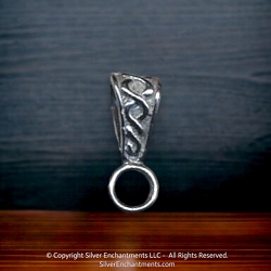 Sterling Silver Celtic Jewelry Bail