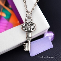 Silver Key of Hekate Necklace