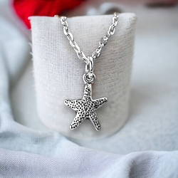 Silver Starfish Necklace
