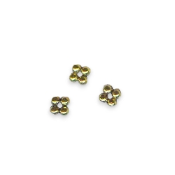 50 Gold Ball Jewelry Spacer Beads