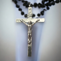Silver INRI Crucifix Necklace