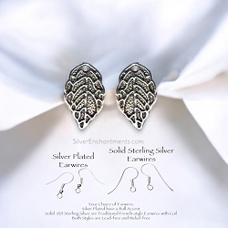 Silver Leaf Earrings