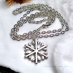 Silver Snowflake Necklace