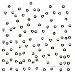 4mm Silver Daisy Spacers