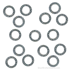Silver Textured Rings