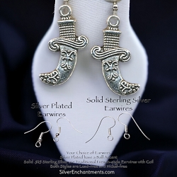 Silver Arabian Sword Earrings