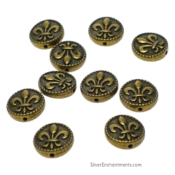 Bronze Fleur de lis Beads