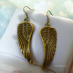 Large Angel Wing Earrings