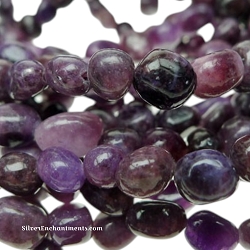 Freeform Purple Jasper Pebbles and Nugget Beads