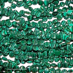 10mm Malachite Coin Beads