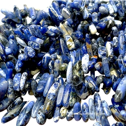 Freeform Sodalite Chips, Sticks and Dagger Beads