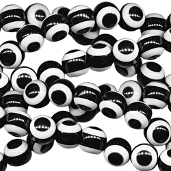 10mm Evil Eye Beads