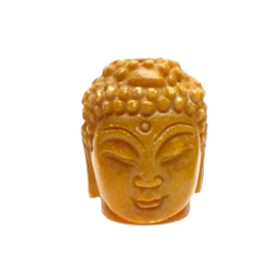 28x22mm 3D Jade Buddha Pendant Bead