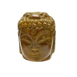 28x22mm 3D Jade Buddha Pendant Bead