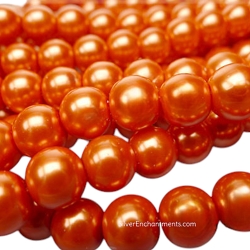 10mm Round Hyacinth Glass Pearls 