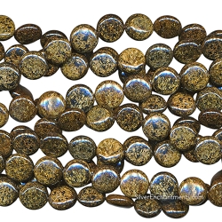 10mm Bronzite Coin Beads