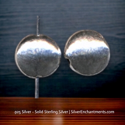 8mm Sterling Silver Coin Beads