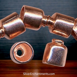 Solid Copper End Caps with 5.5mm Opening 10 per bag