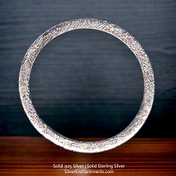 30mm Brushed Sterling Silver Jewelry Ring