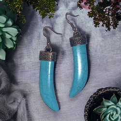 Turquoise Tusk Earrings