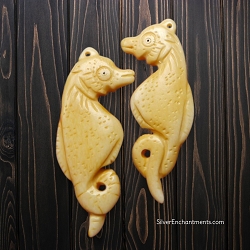 Bone Sea Horse Pendant