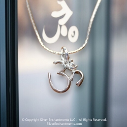 Sterling Silver Om Symbol Charm