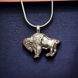 Sterling Silver Buffalo Pendant