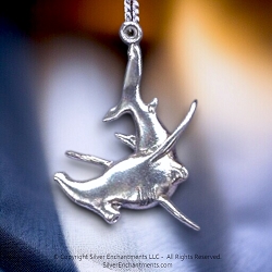 Sterling Silver Hammerhead Shark Pendant