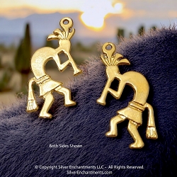 22k Gold Plated Kokopelli Pendant
