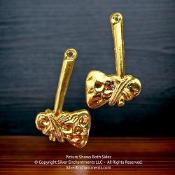 22k Gold Tomahawk Pendant