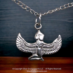Sterling Silver Isis Necklace Charm