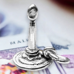 Sterling Silver Candle Charm