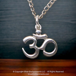 Sterling Silver Om Symbol Charm