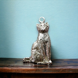Sterling Silver Cat Charm
