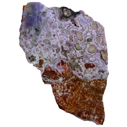 Purple Lace Agate Slab 101mm x 83mm x 6mm