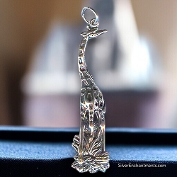 Sterling Silver Giraffe Pendant