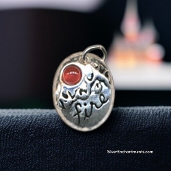 Sterling Silver Fire Element Charm