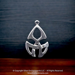 Sterling Silver Celtic Tribal Necklace Pendant