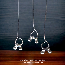 Long Double-Dangles Sterling Silver Headpins