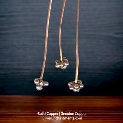 Solid Copper Diamond Cluster Head Pins