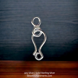 12mm Sterling Silver Hook and Eye Clasps