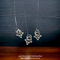 .925 Sterling Silver Fancy Dangle Headpins
