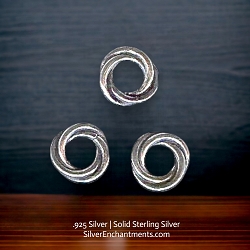 10mm Sterling Silver Celtic Love Knot Closed Jump Rings