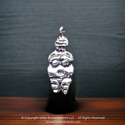 Sterling Silver Venus of Willendorf Charm