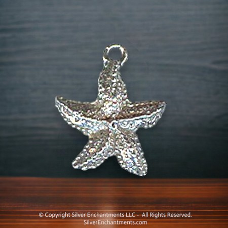 Sterling Silver Starfish Charm 