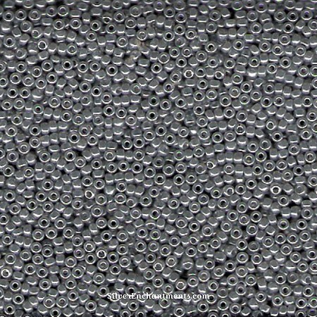 Miyuki 11/0 Silver Grey Ceylon Seed Beads 