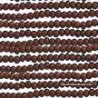 11/0 Opaque Medium Brown Czech Seed Beads 